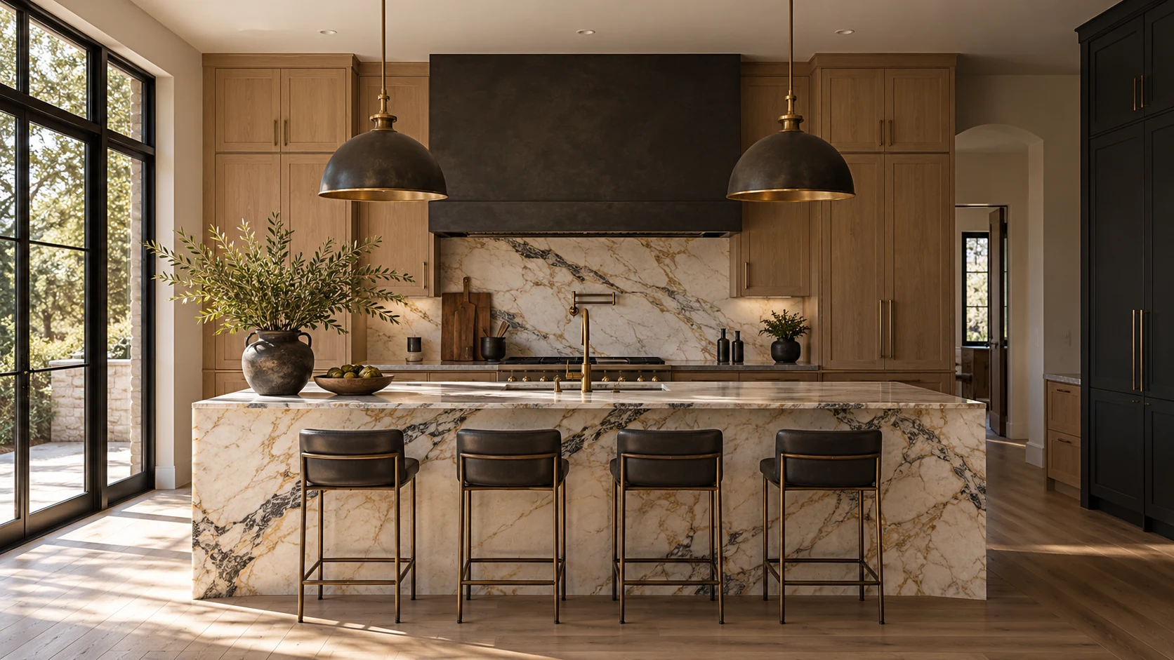 After: illustrative renovated kitchen